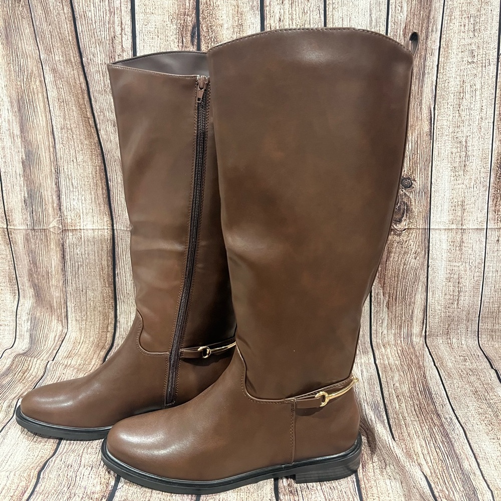 Brown Knee-High Boots Sz 10 - Picture 3 of 13